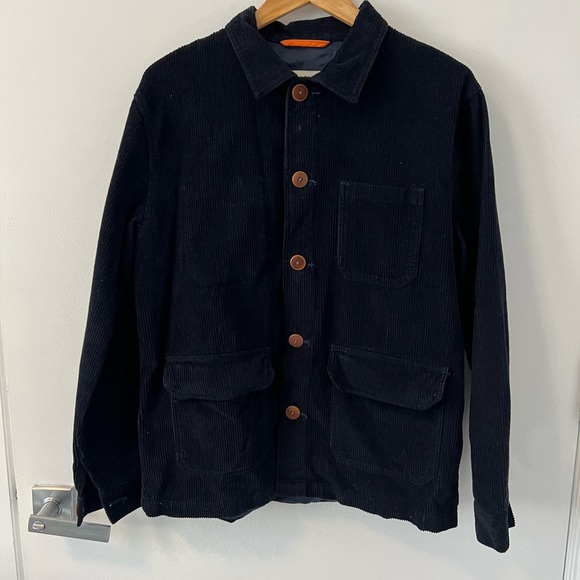 Far Afield Corduroy Chore Coat “Jungle Fever” Chain Stitch Embroidery